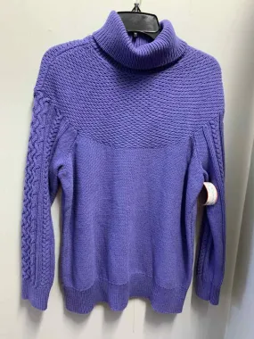 NWT ALFANI Tops Size L Purple Argyle TURTLENECK Sweater