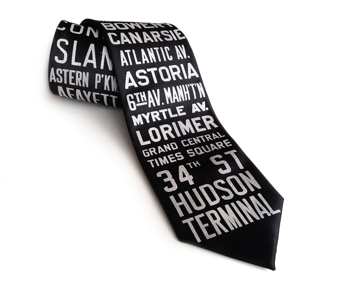 NYC Subway Silk Necktie