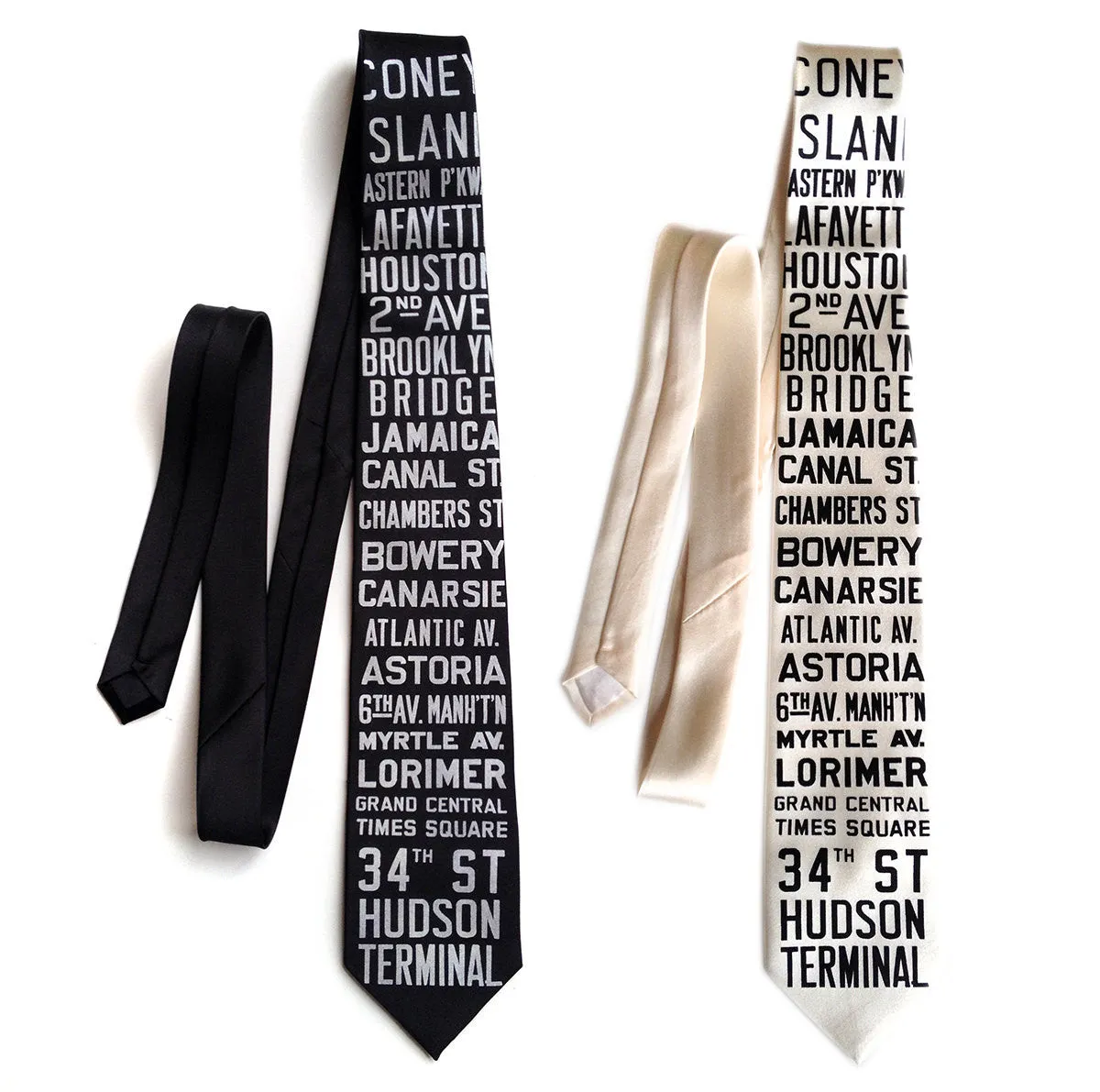 NYC Subway Silk Necktie