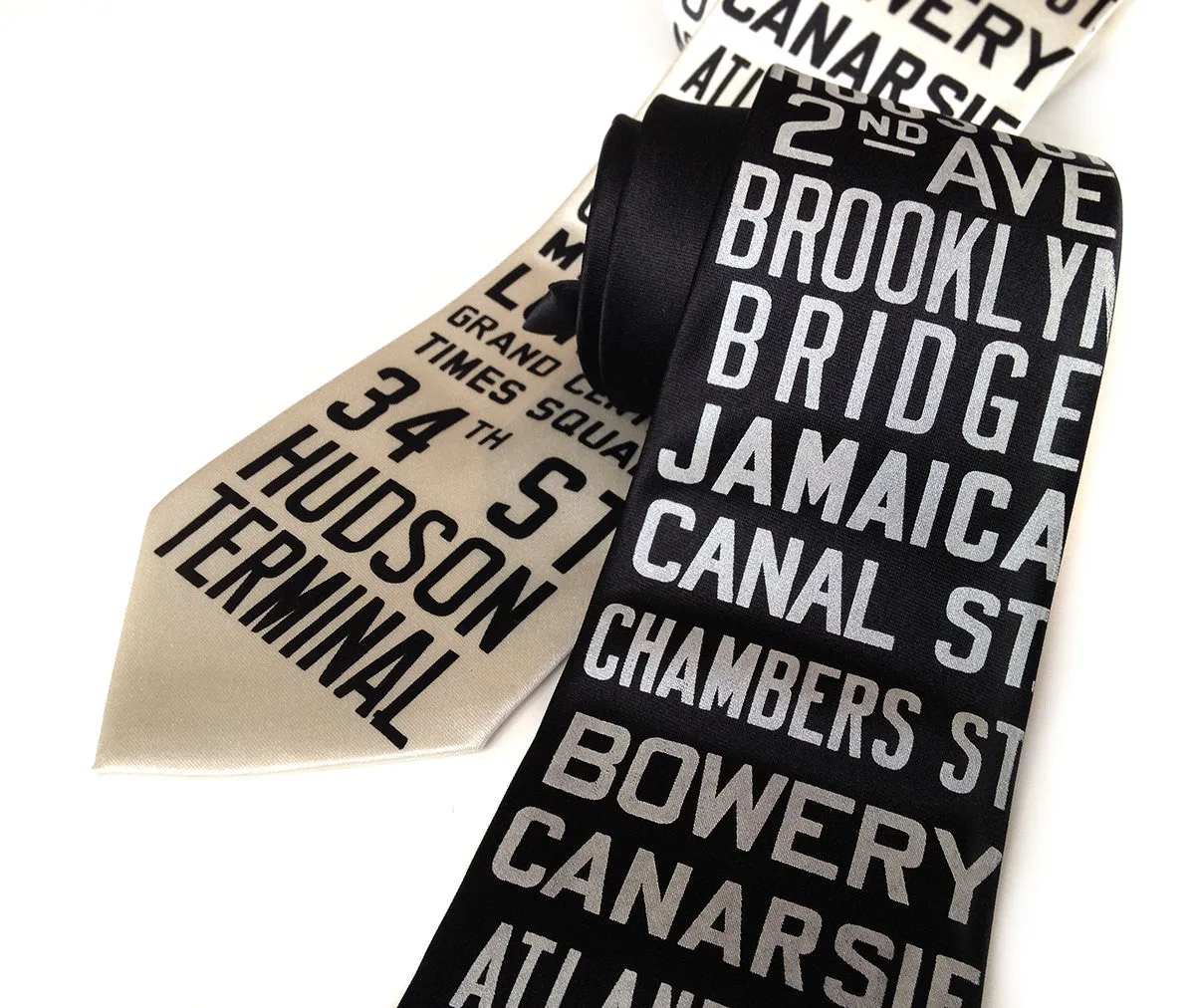 NYC Subway Silk Necktie