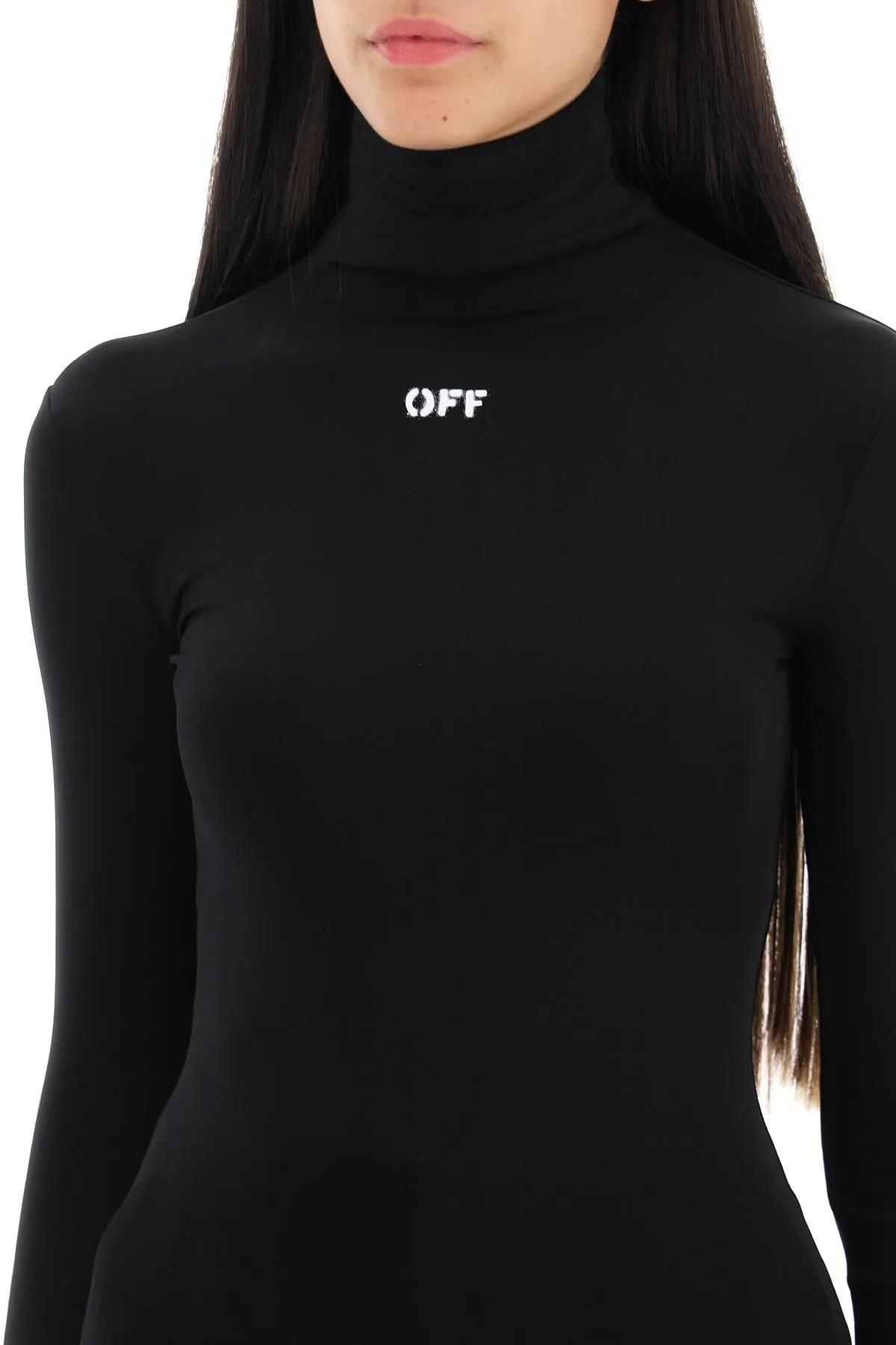 OFF-WHITE Top Manica Lunga A Collo Alto