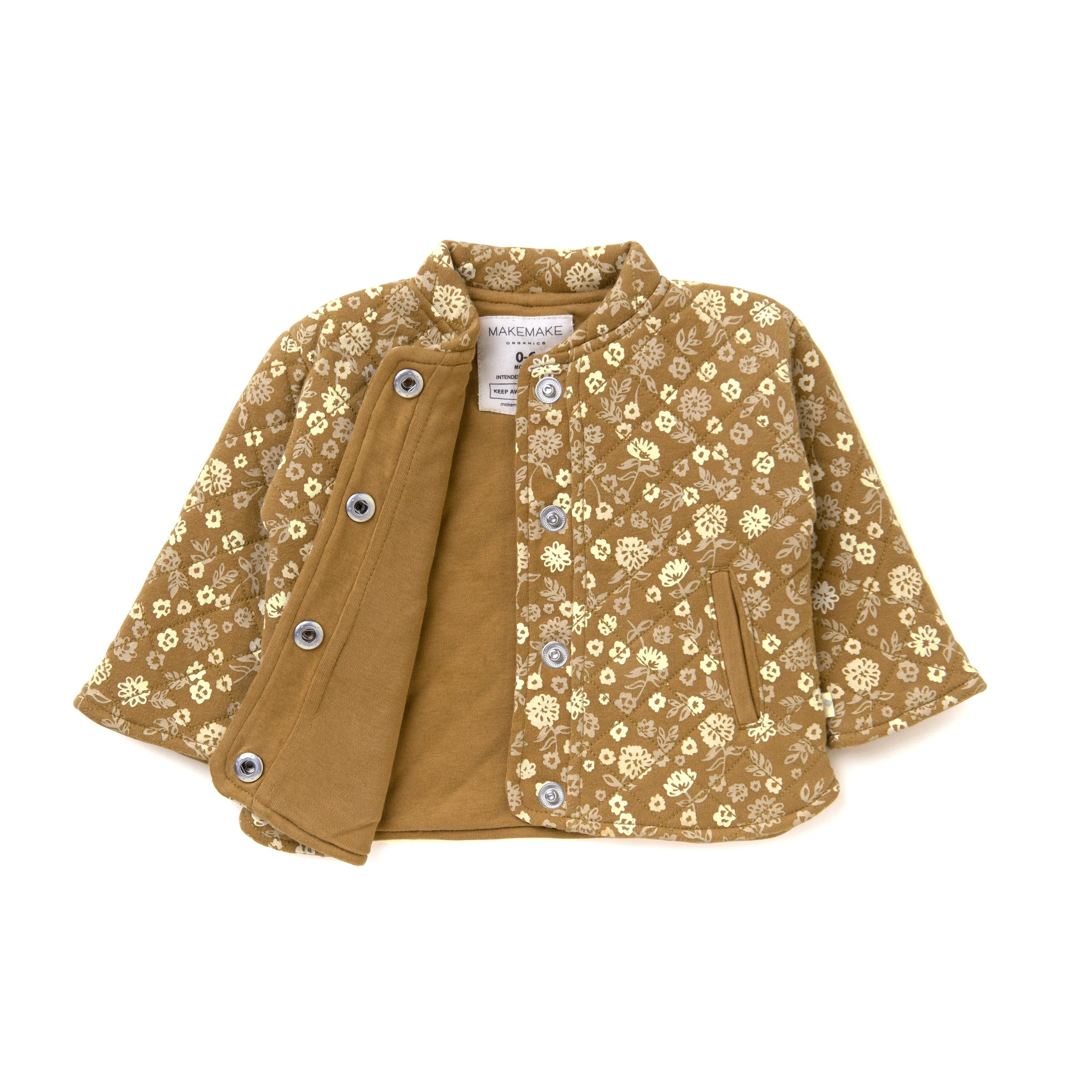 Organic Kids Merino Wool Buttoned - Wildflower