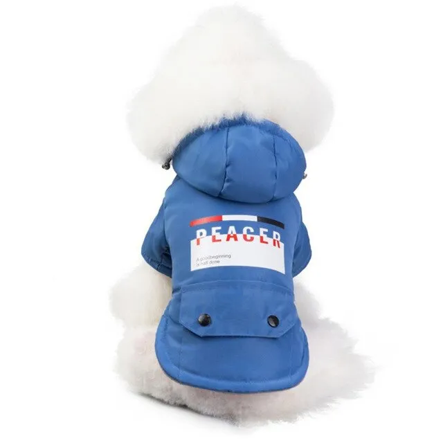 Pet Dog Winter Clothes For Small Dogs Clothing Warm Clothing for Dogs Coat Puppy Outfit Pet Glasses Clothes for Large Dog Hoodi