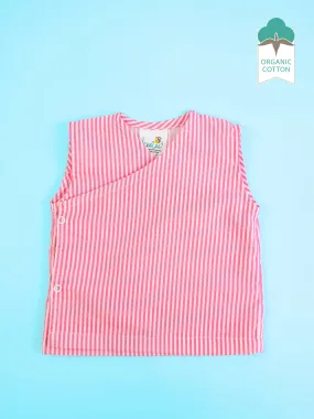 Pink - Organic Cotton Striped Baby Jabla