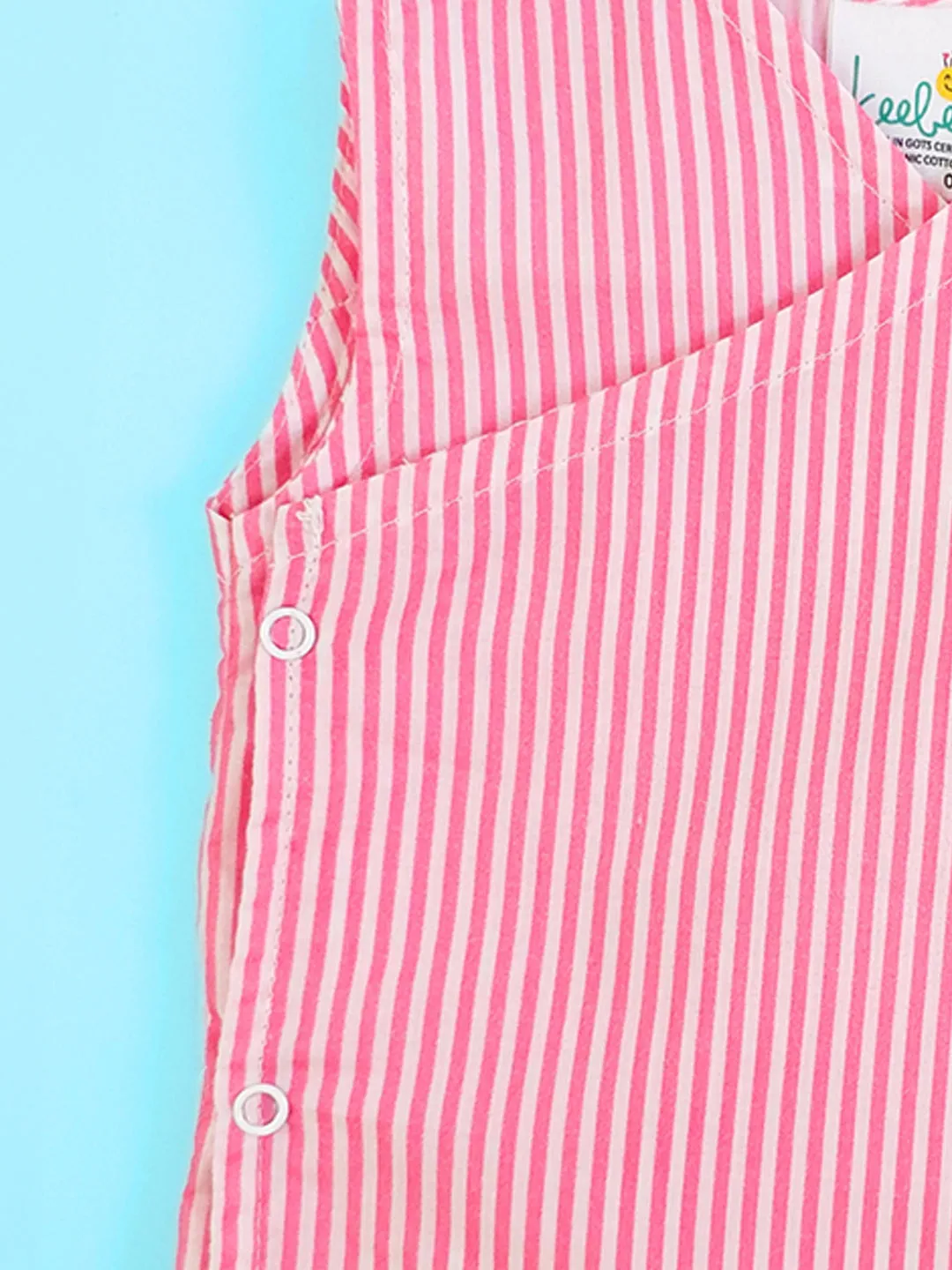 Pink - Organic Cotton Striped Baby Jabla