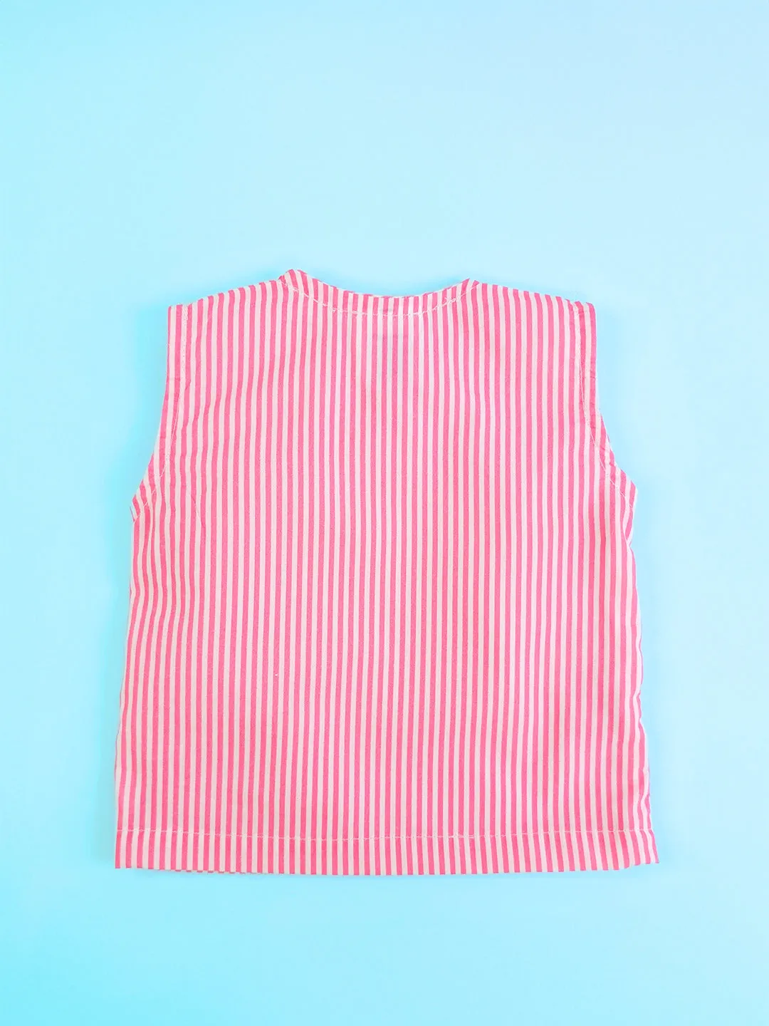 Pink - Organic Cotton Striped Baby Jabla