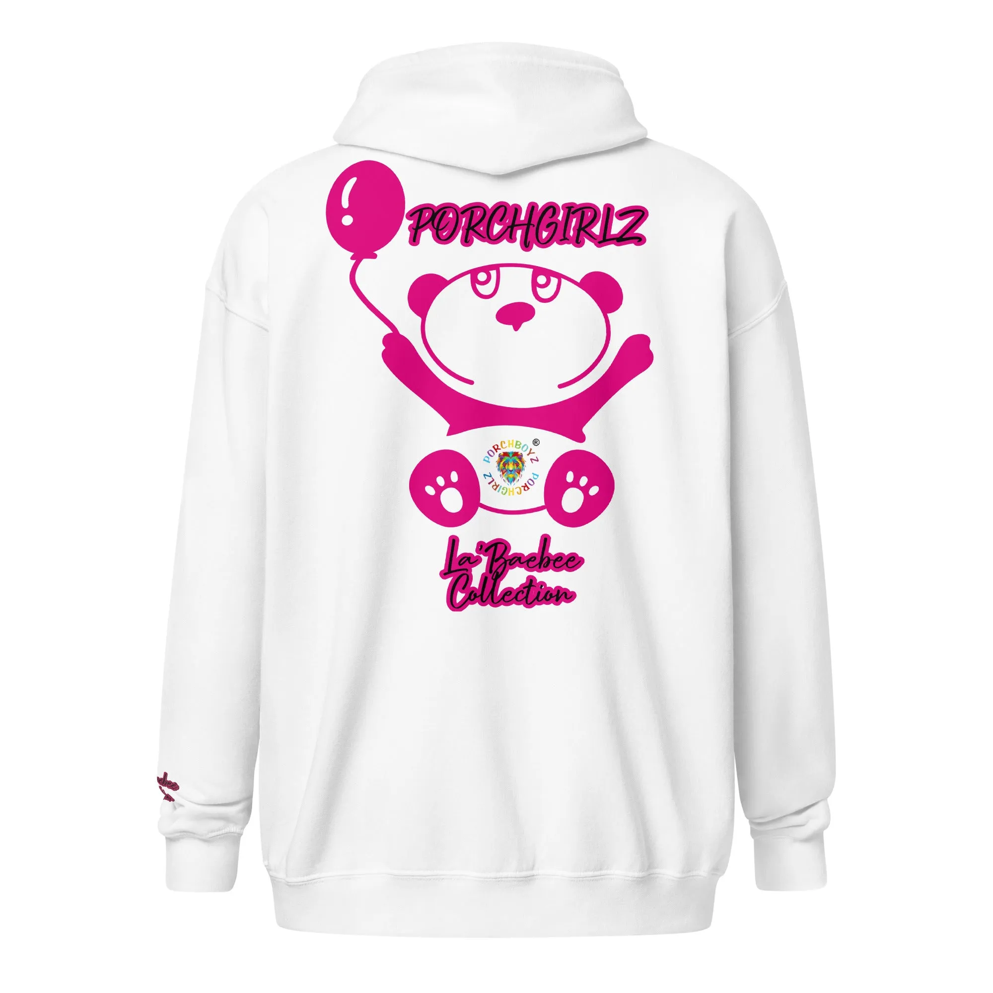 Porchgirlz "La'Baebee" Collection Embroidered Unisex heavy blend zip hoodie