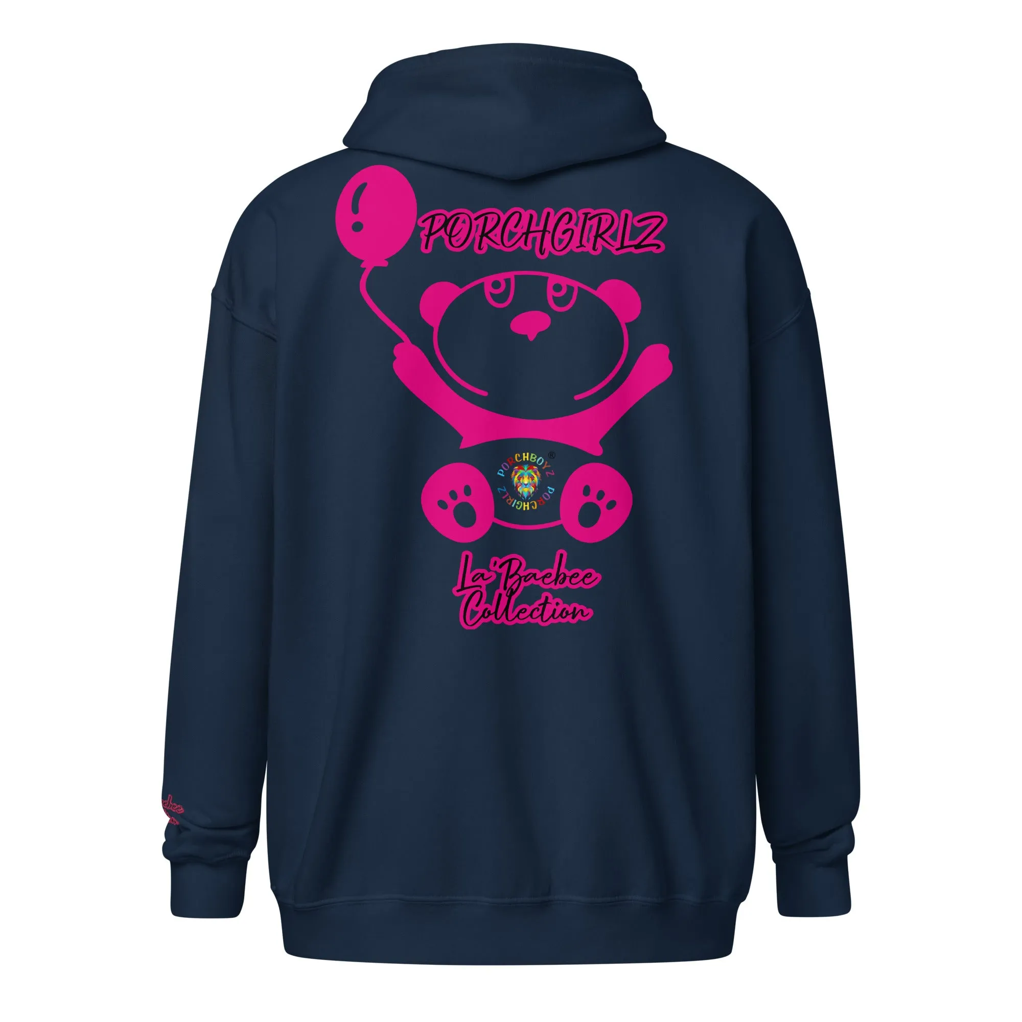 Porchgirlz "La'Baebee" Collection Embroidered Unisex heavy blend zip hoodie