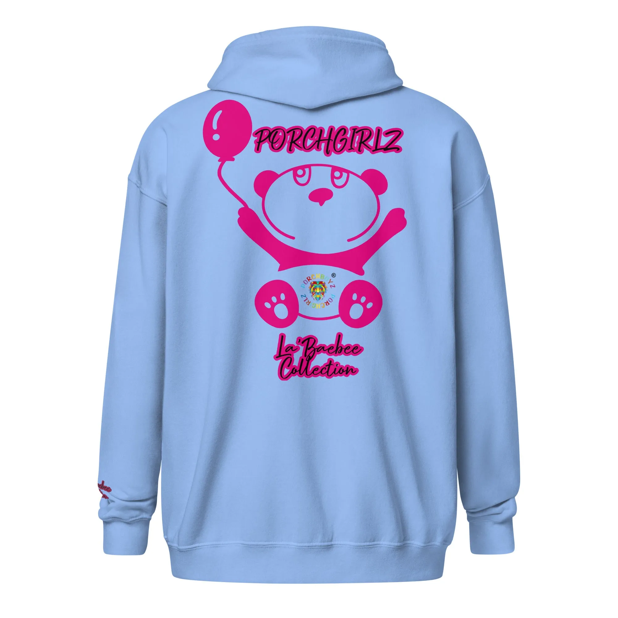 Porchgirlz "La'Baebee" Collection Embroidered Unisex heavy blend zip hoodie