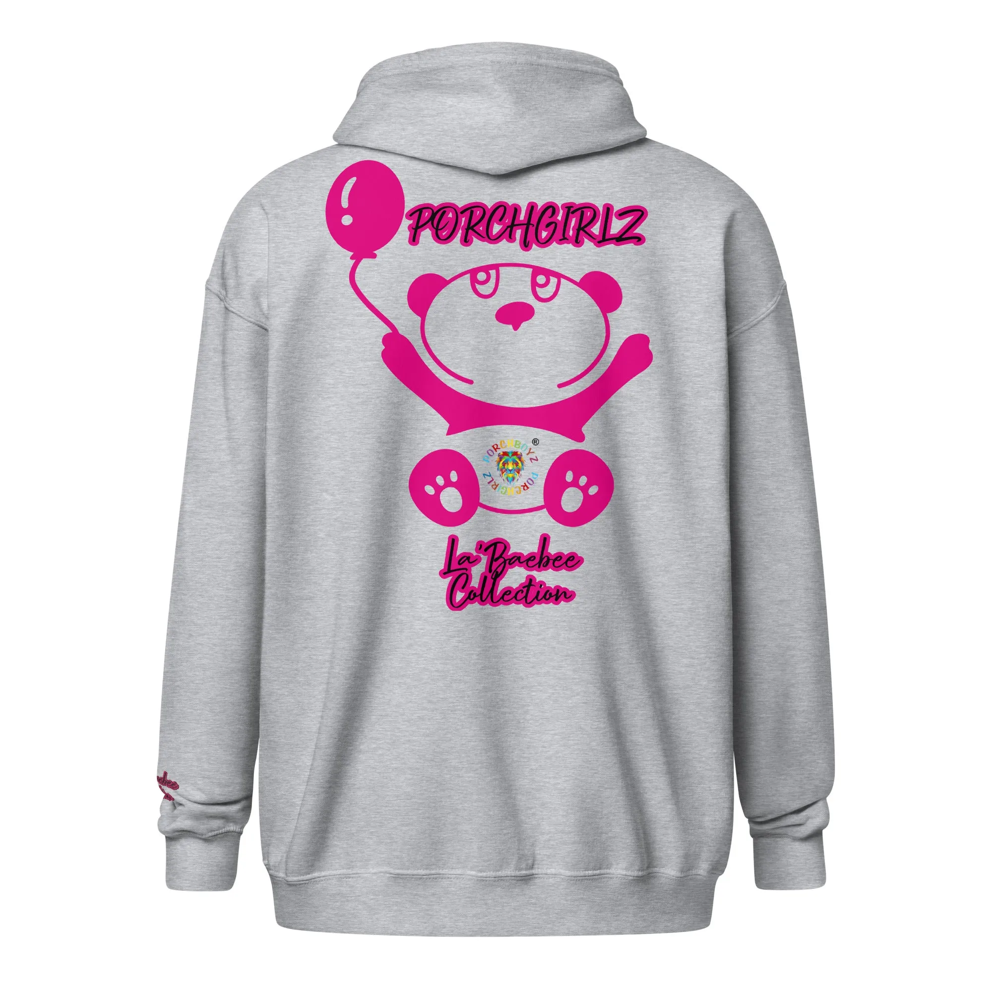 Porchgirlz "La'Baebee" Collection Embroidered Unisex heavy blend zip hoodie