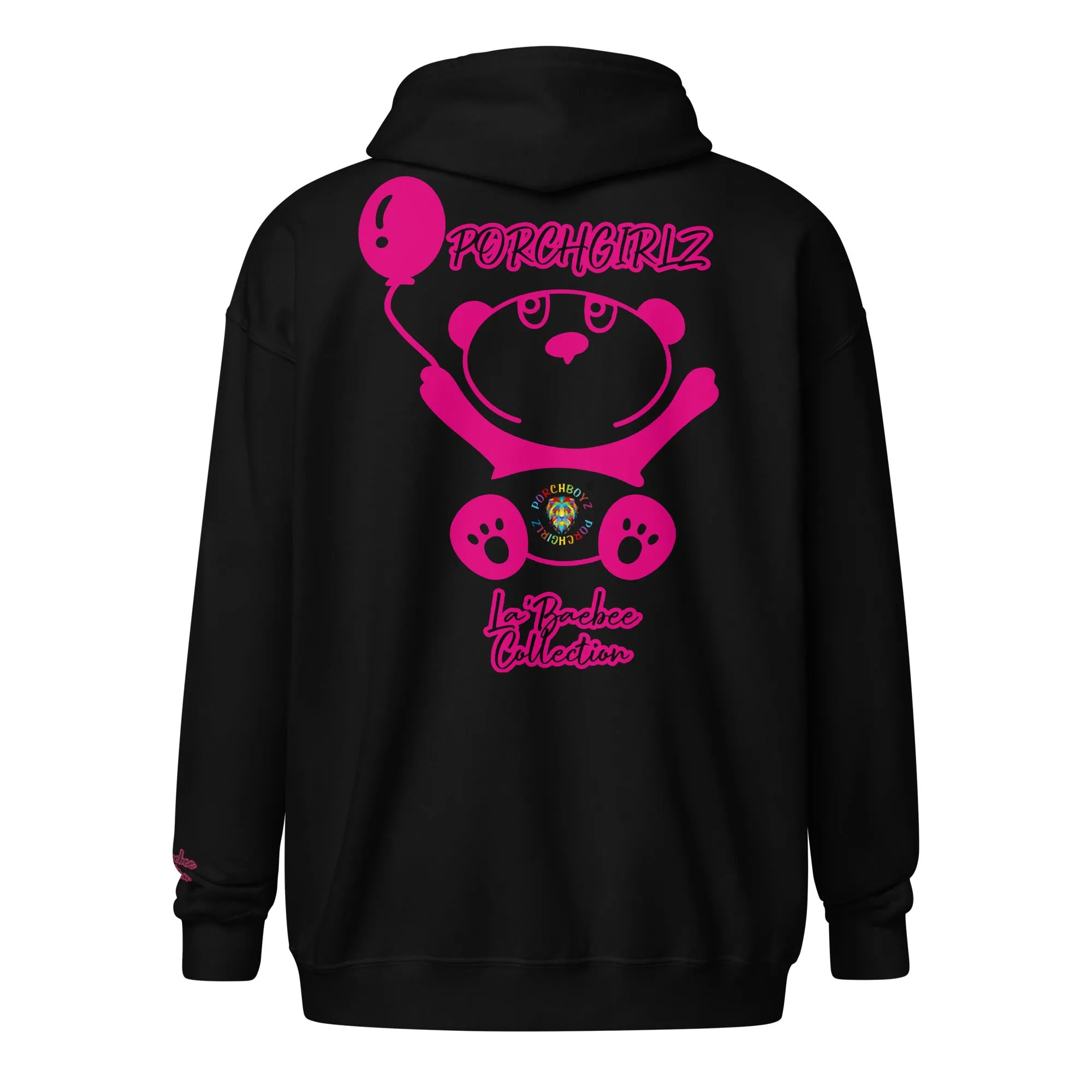 Porchgirlz "La'Baebee" Collection Embroidered Unisex heavy blend zip hoodie