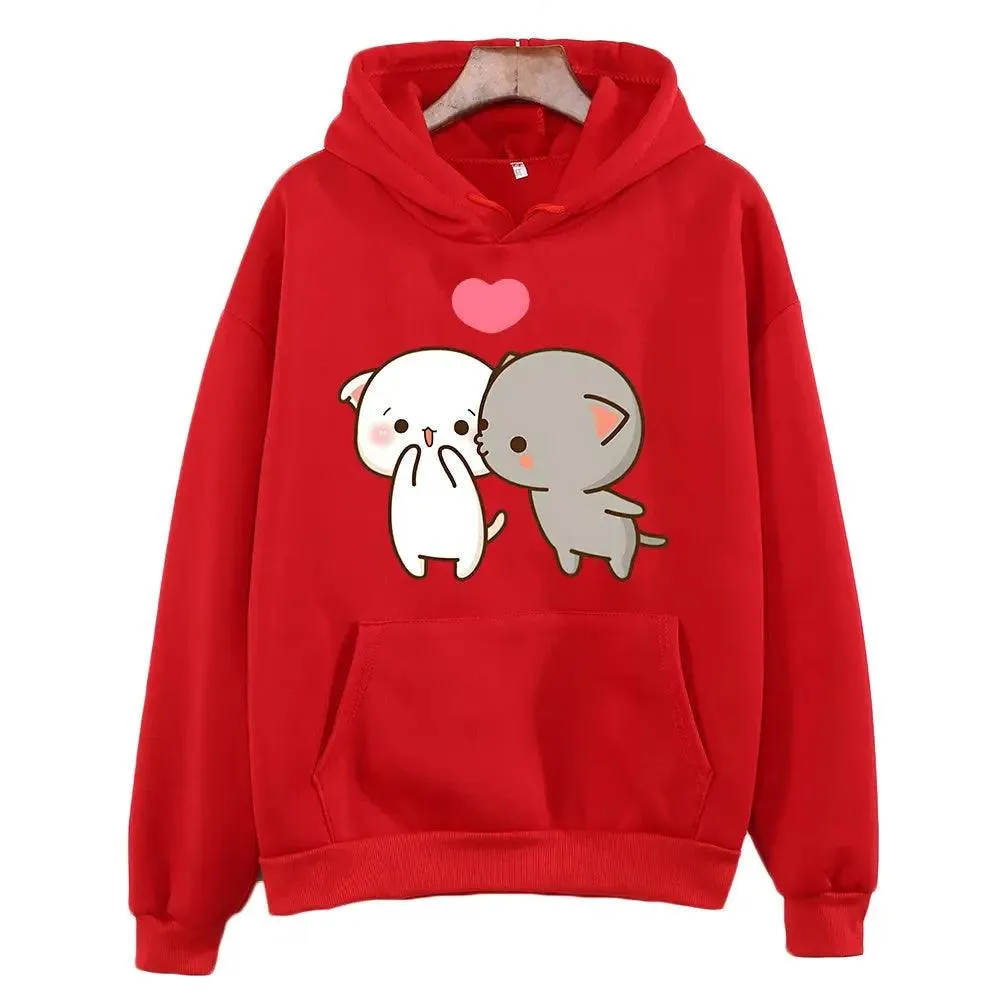 Printed Pocket Drawstring Hoodie