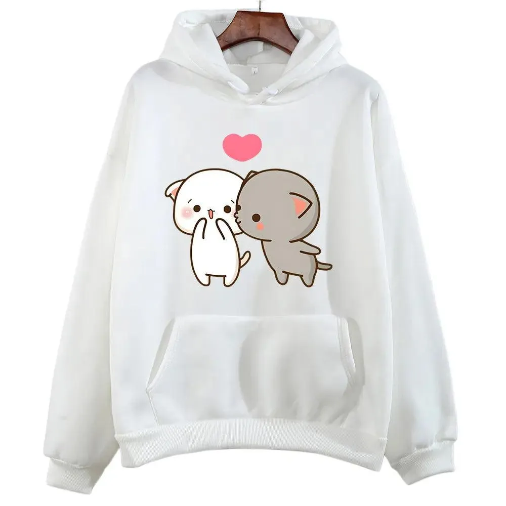 Printed Pocket Drawstring Hoodie