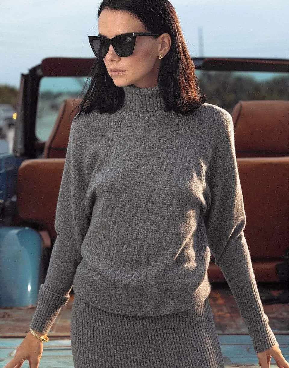 Raglan Turtleneck Dress