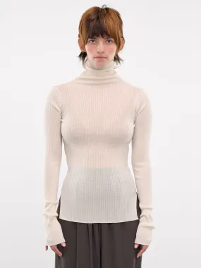 Ribbed Turtleneck (QUPZ75013A-QZ608-MEDIUM-BEIGE)