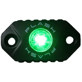 ROCK LIGHT - BLACK HOUSING - GREEN