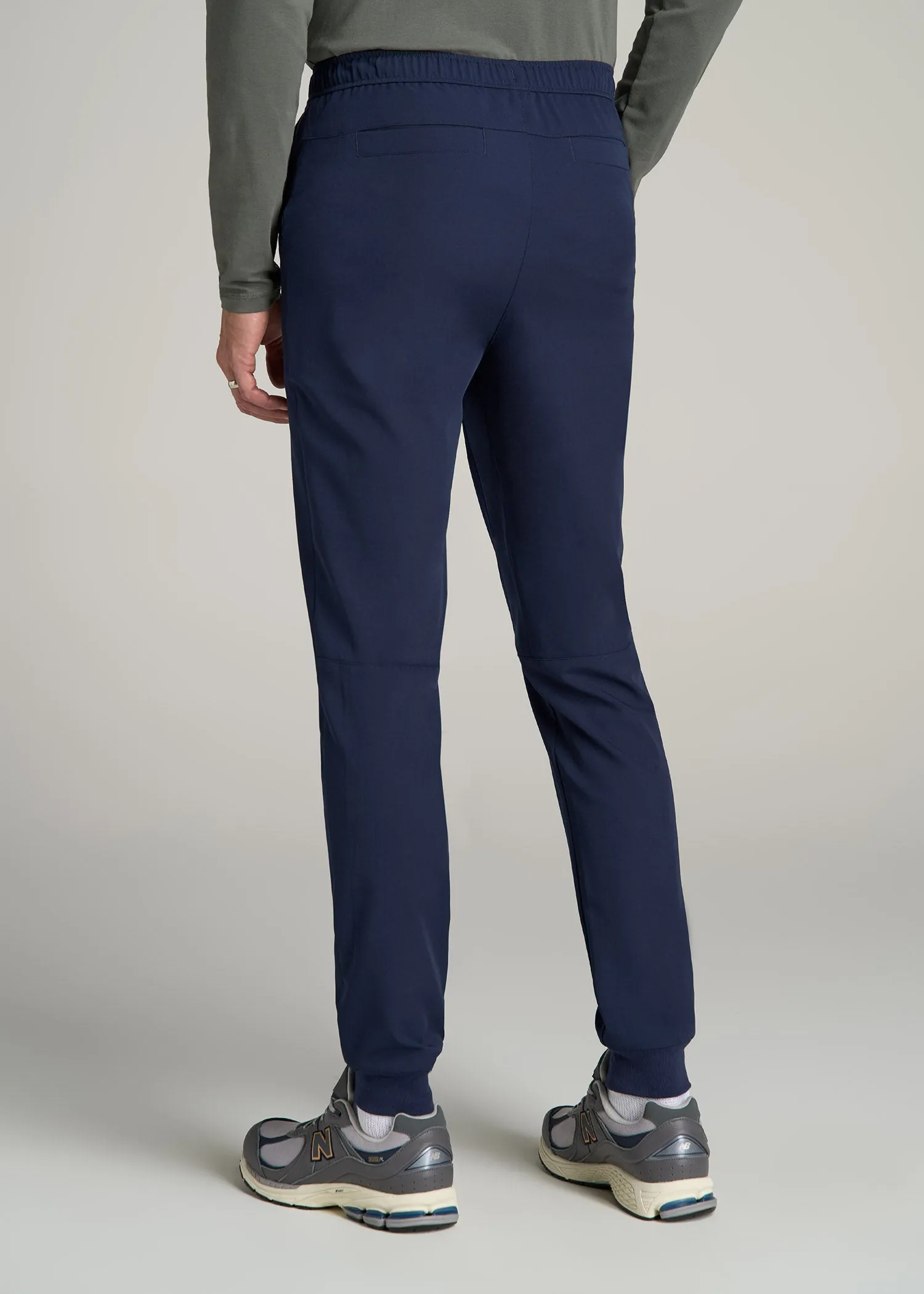 Scrub Joggers for Tall Men in Patriot Blue