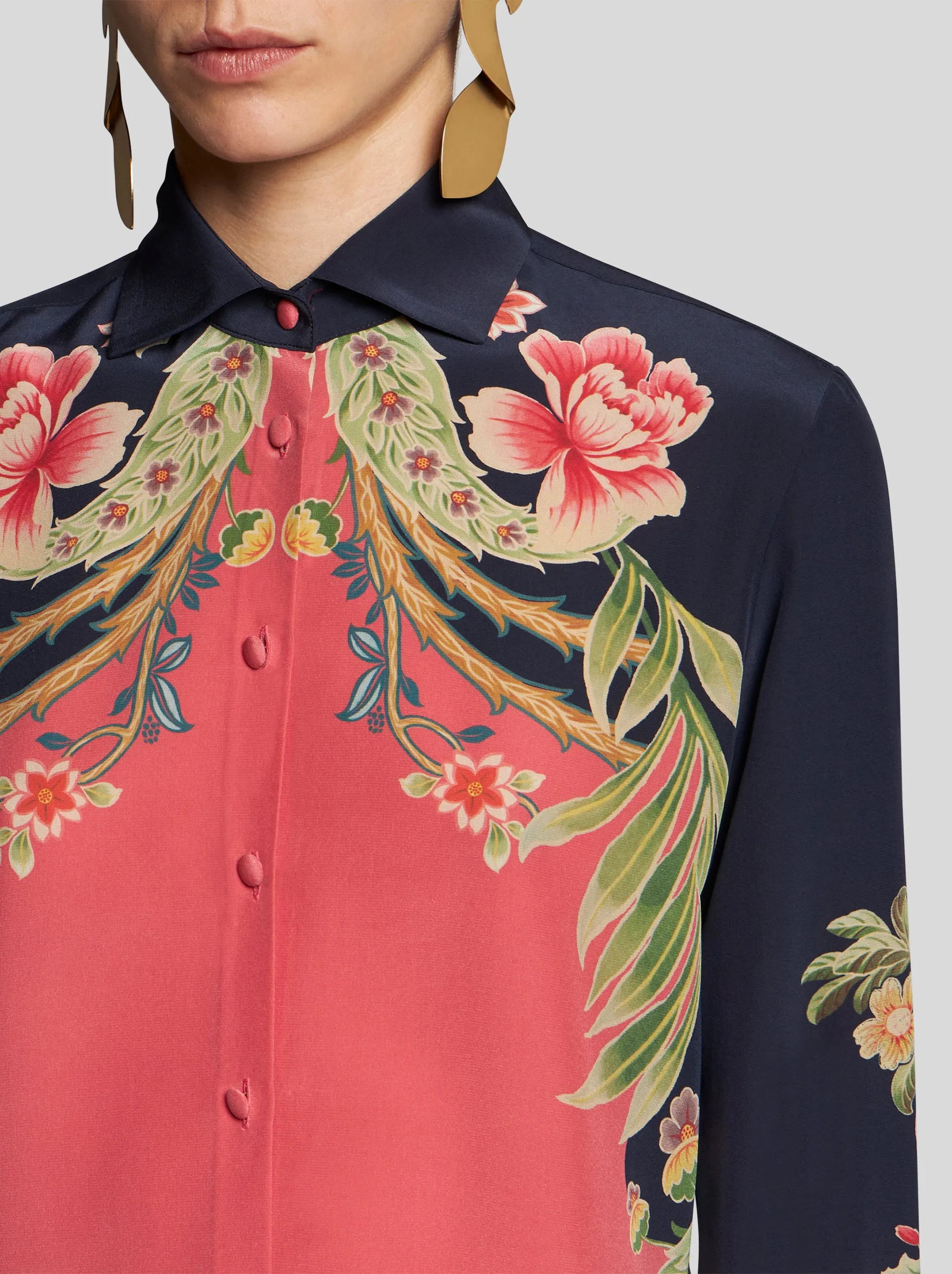 Shirt - Blue/Pink/Gold