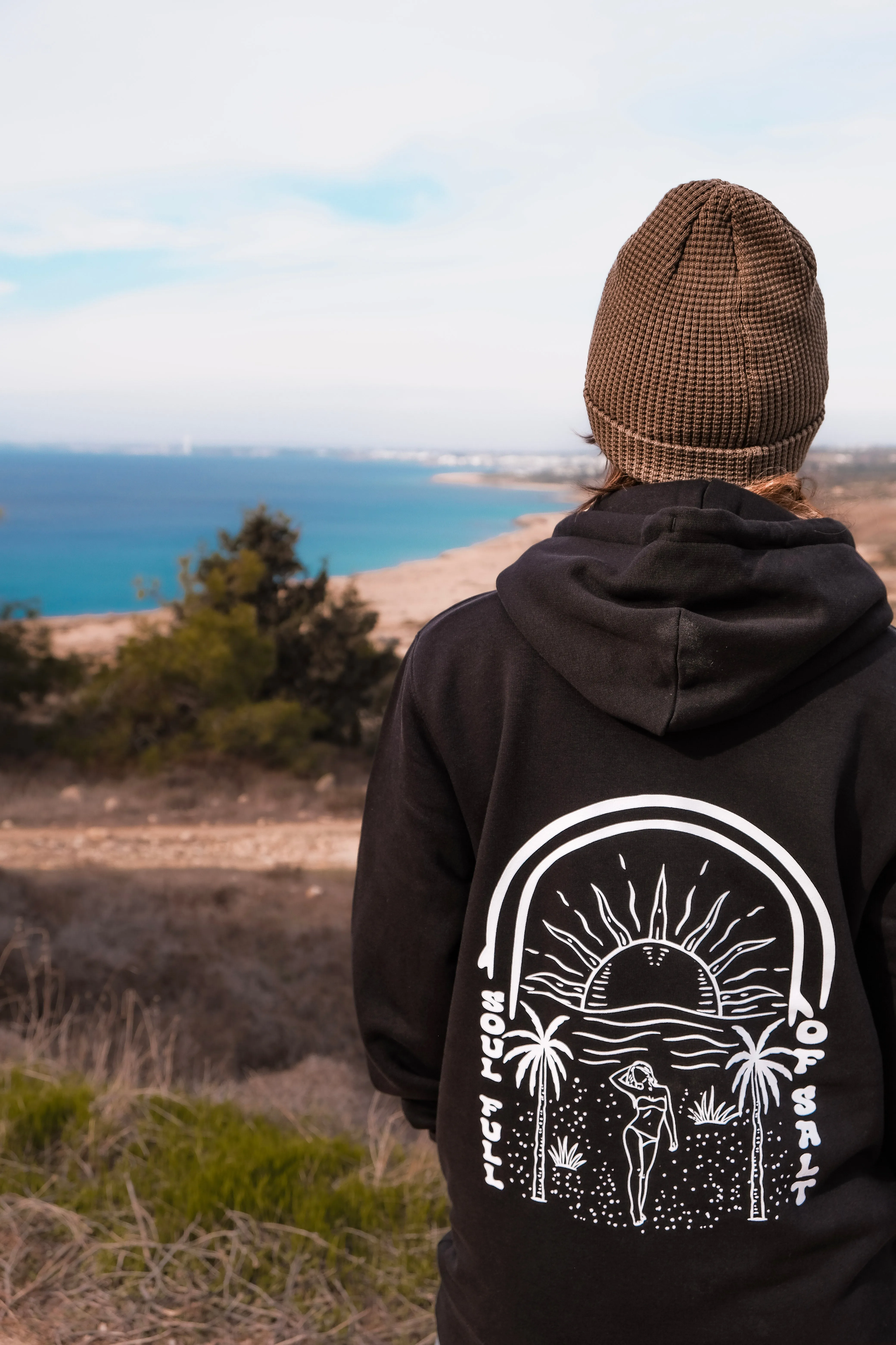 SOUL FULL OF SALT ORGANIC HOODIE BLACK