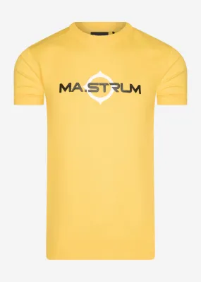 SS logo print tee - citrus yellow