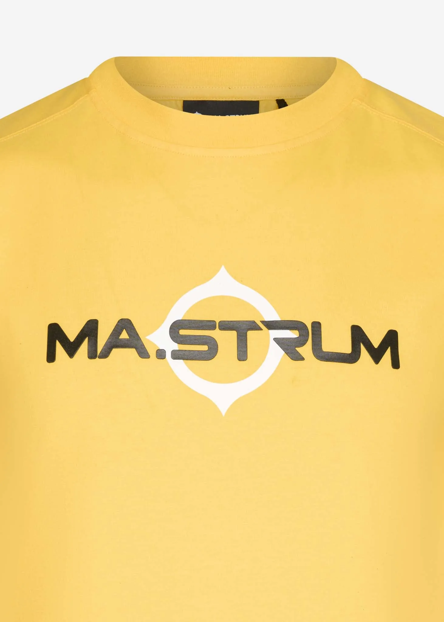 SS logo print tee - citrus yellow