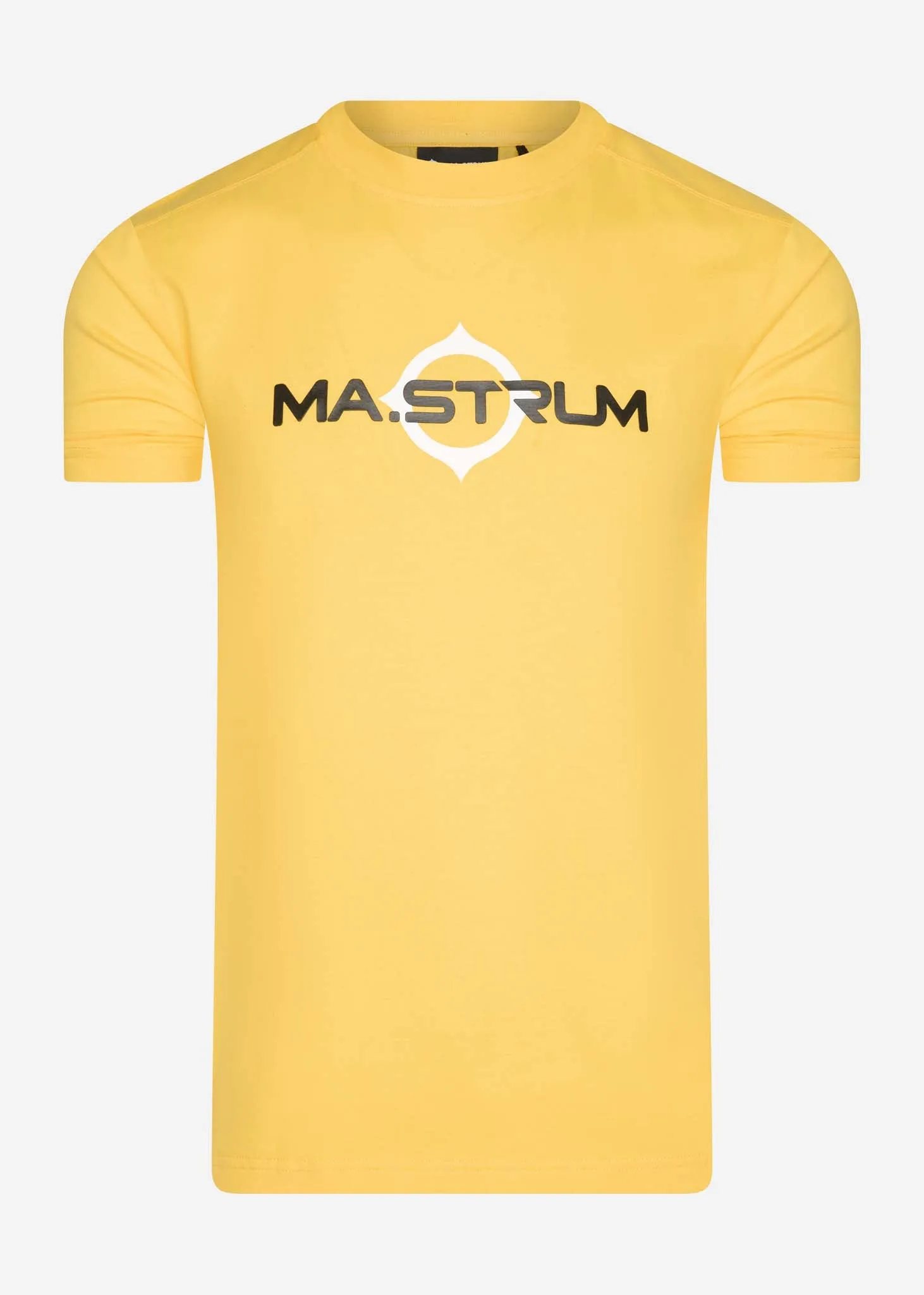 SS logo print tee - citrus yellow