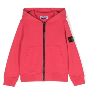 Stone Island Junior Zip Up Hoodie