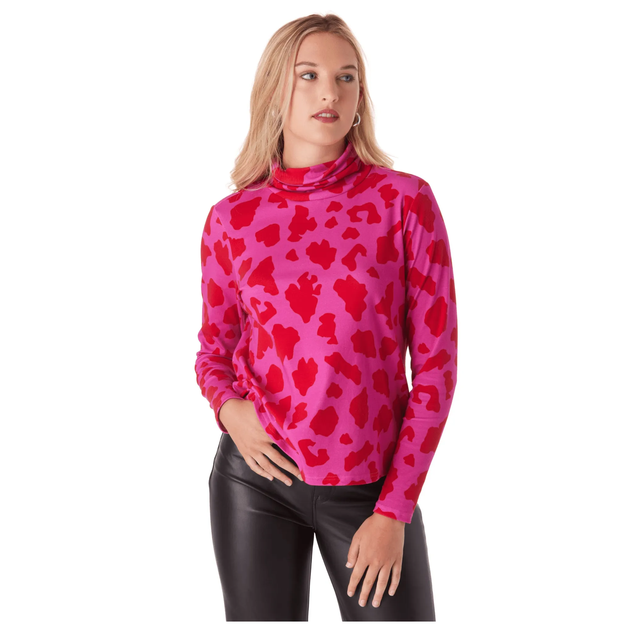 Sylvie Turtleneck in Leopard Love