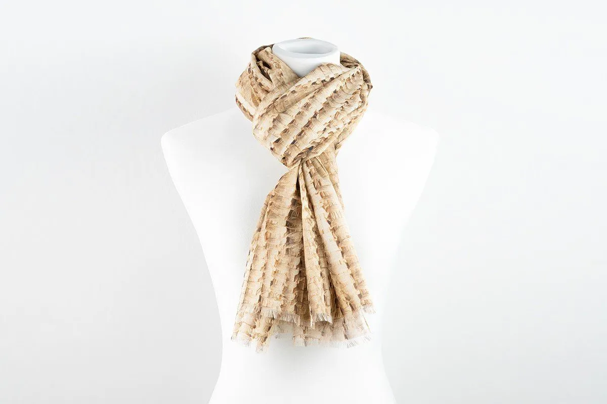 TETUAN COTTON WHITE SCARF