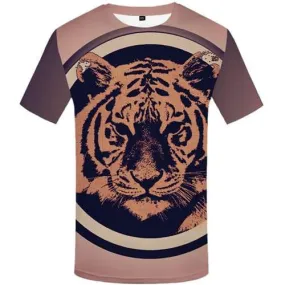 Tiger T-shirt Men Animal Tshirts Novelty Graffiti T-shirts Graphic Geometric Tshirt Anime Art Tshirts Cool Short Sleeve T shirts