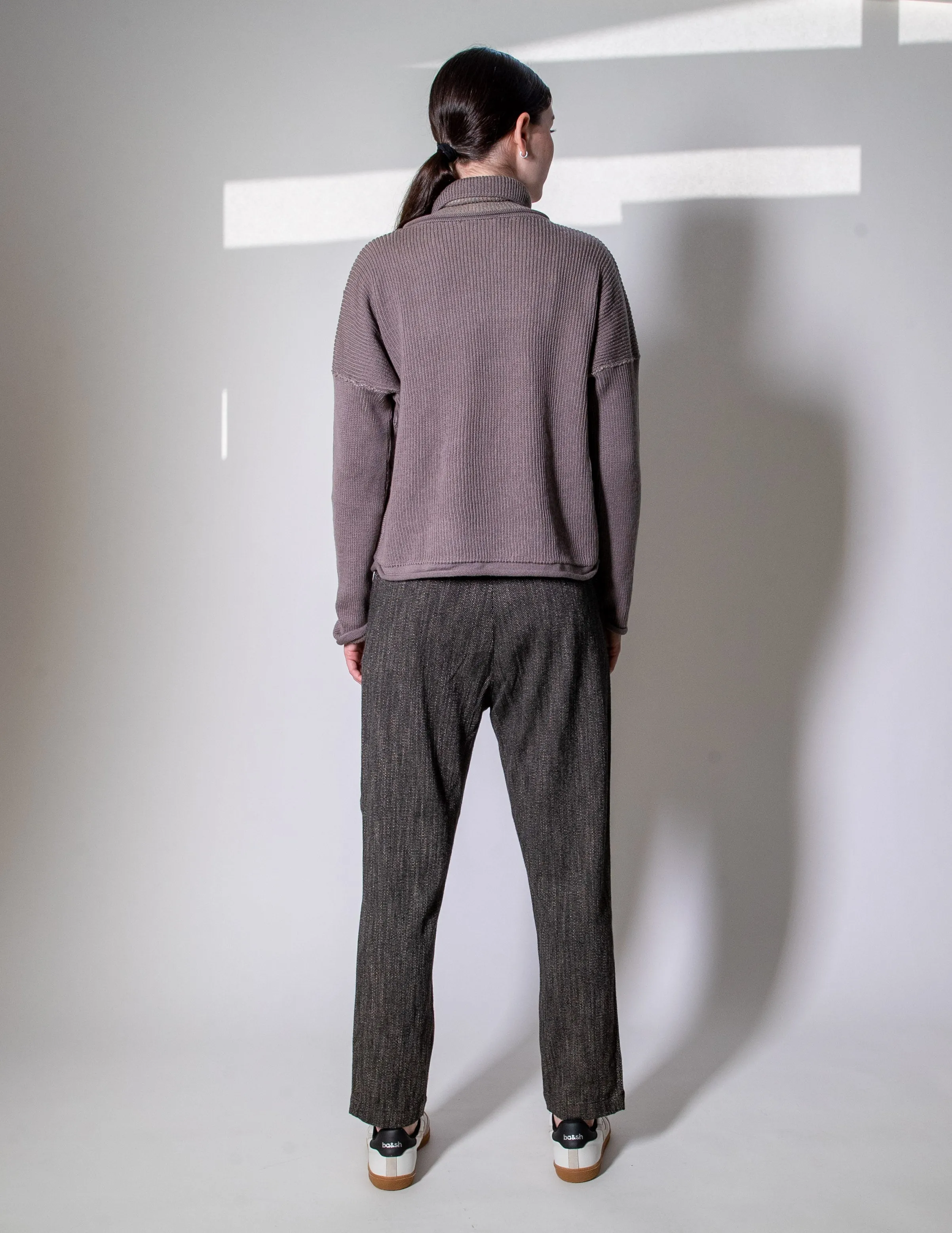 Transit Par Such Taupe Turtle neck knit