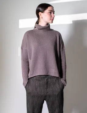 Transit Par Such Taupe Turtle neck knit