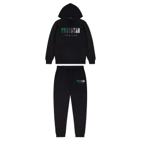 Trapstar Chenille Decoded Hooded Tracksuit-Black/Green