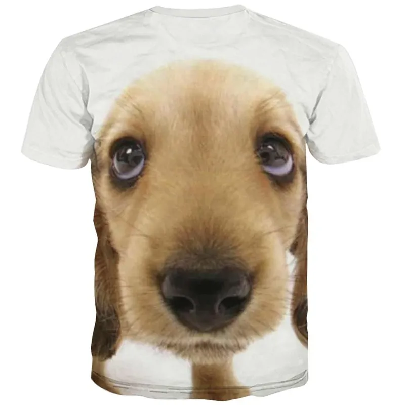 tshirt dog Puppy Cute animal Funny 3D t shirt Cool outfits men big Smart dogs