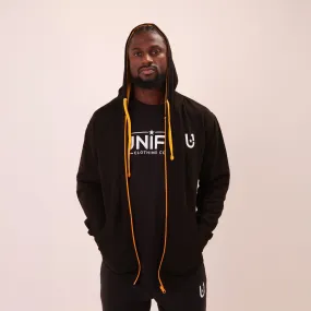 UNIFY Stylish Hoodie - Classic UNIFY Essential Mens Hoodie - UNIFY Black and Yellow Jumper