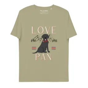 Unisex organic cotton t-shirt Black Labrador