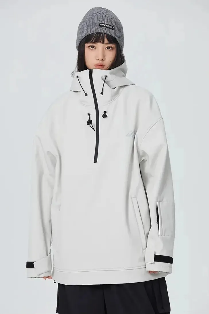 Unisex Snow Hoodie Water Resistant Hooded Ski Pullover