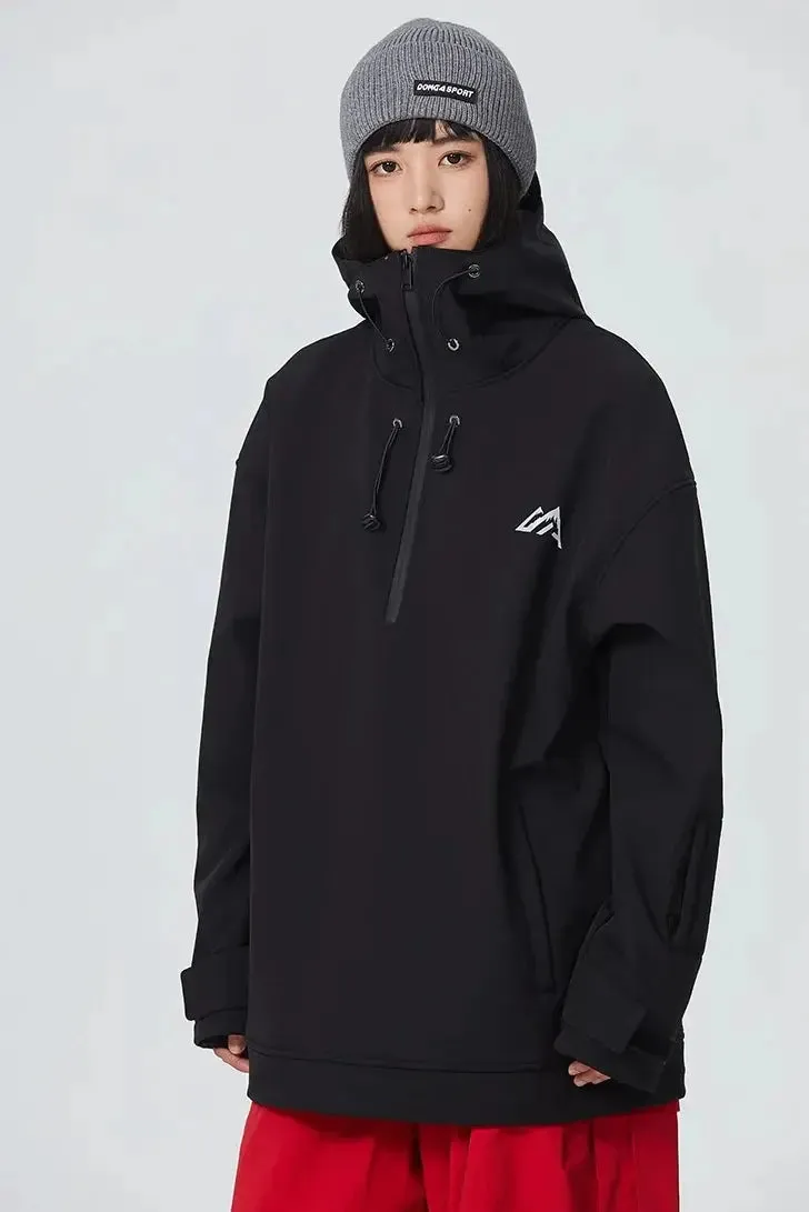 Unisex Snow Hoodie Water Resistant Hooded Ski Pullover