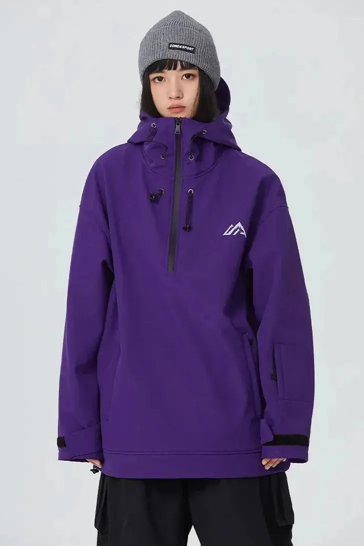 Unisex Snow Hoodie Water Resistant Hooded Ski Pullover