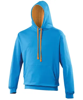 Varsity hoodie | Sapphire Blue/Orange Crush