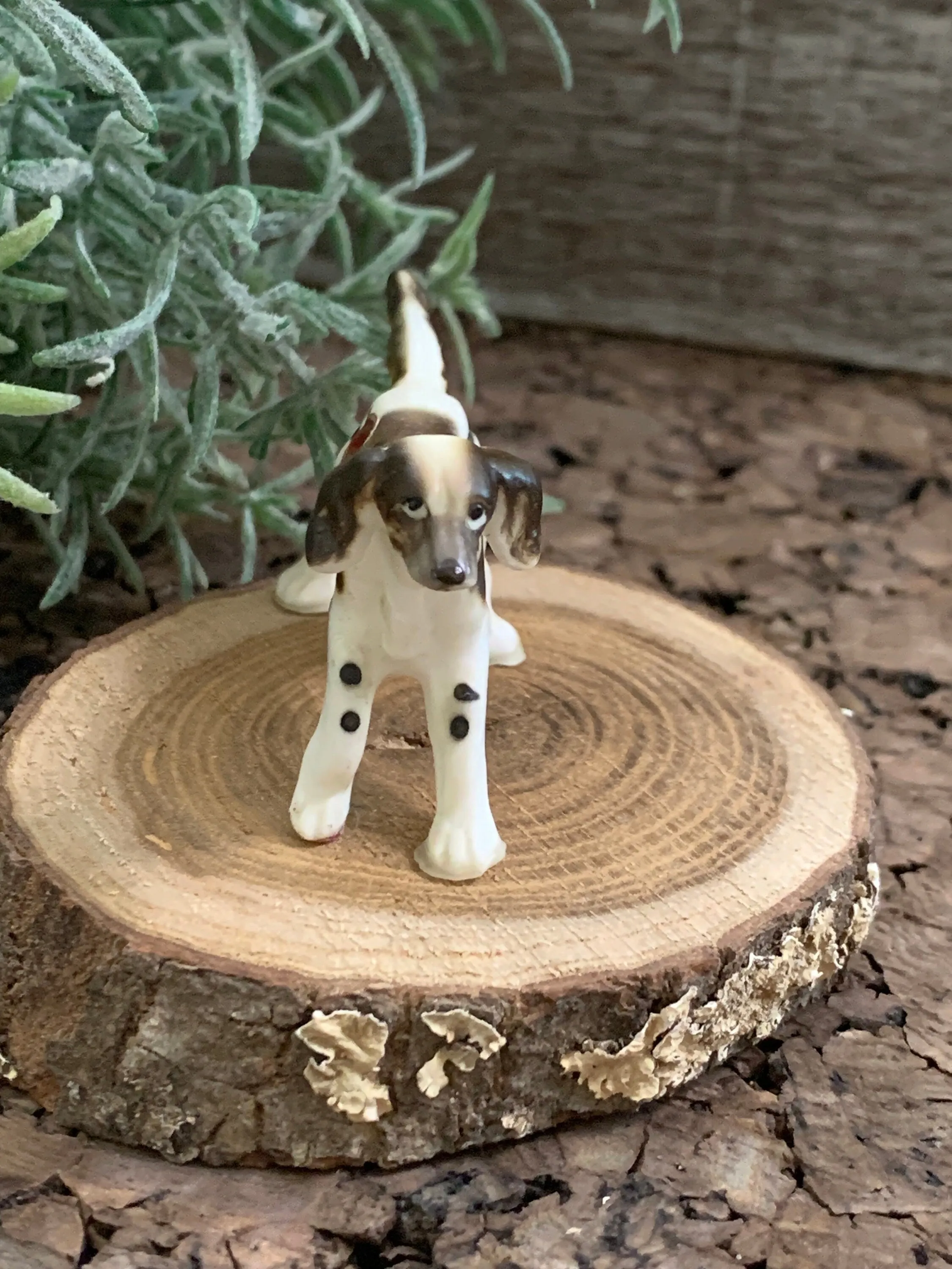 Vintage English Setter Miniature Dog Figurine Japan Bone China