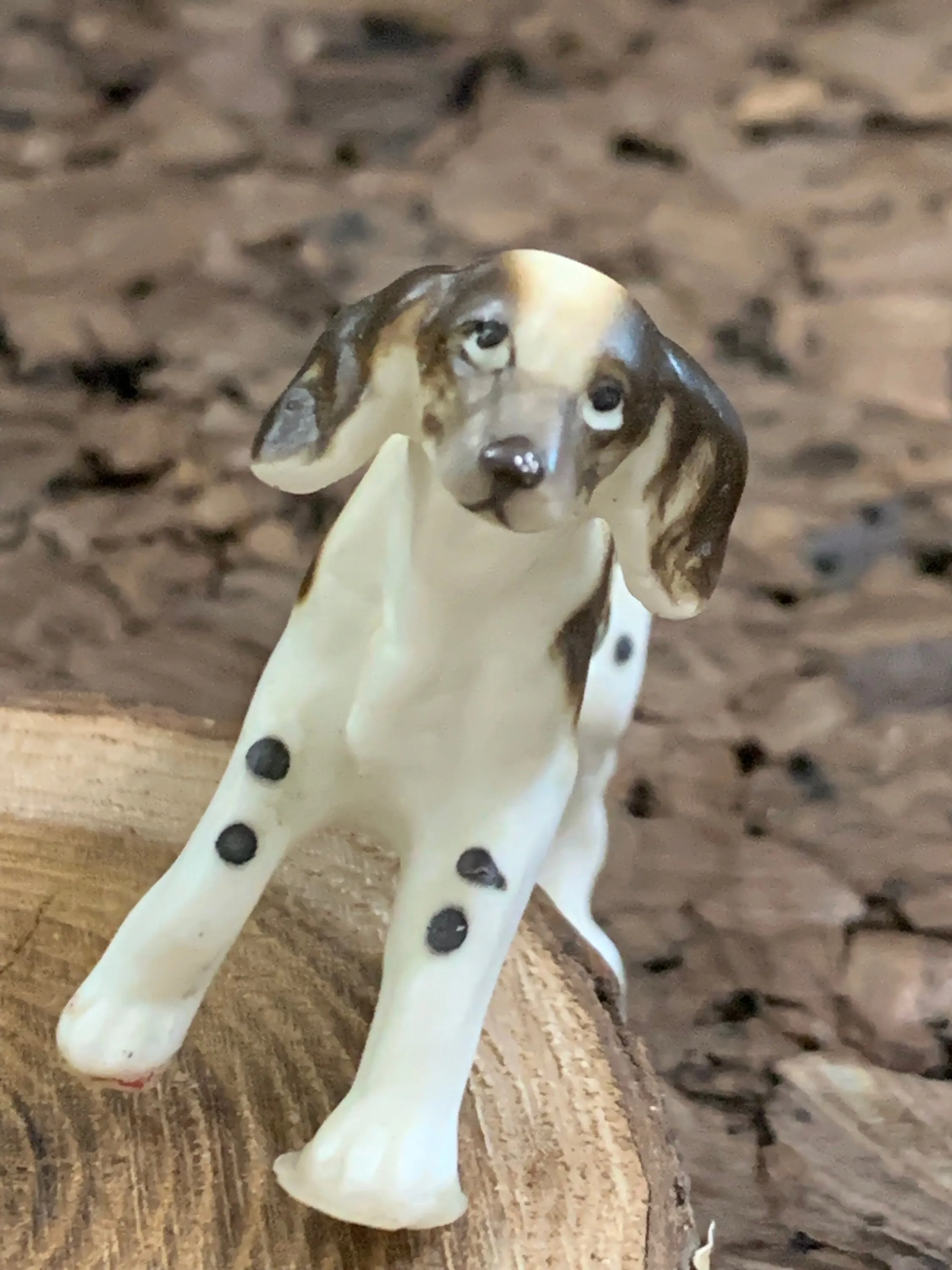 Vintage English Setter Miniature Dog Figurine Japan Bone China