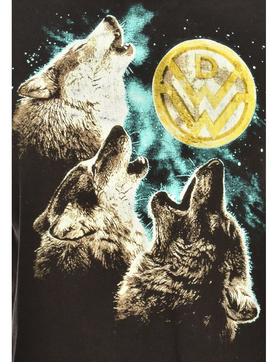 Wolf Animal T-shirt - L