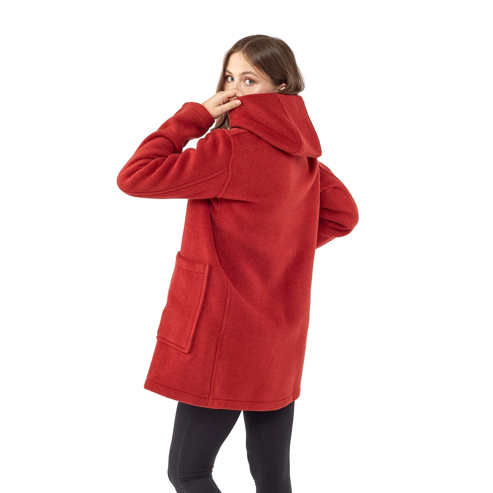 Women's Abberley Simple Fit Duffle Coat - Burnt Orange