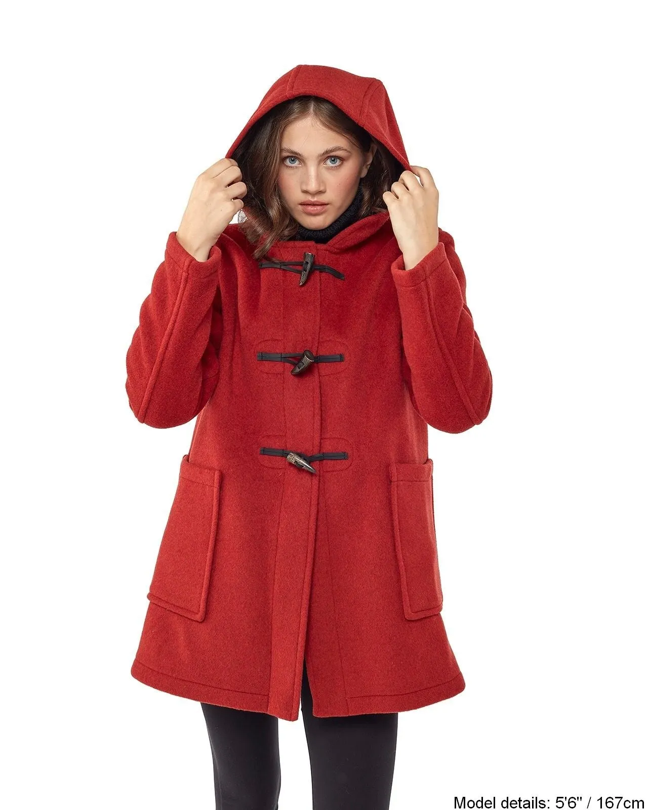 Women's Abberley Simple Fit Duffle Coat - Burnt Orange