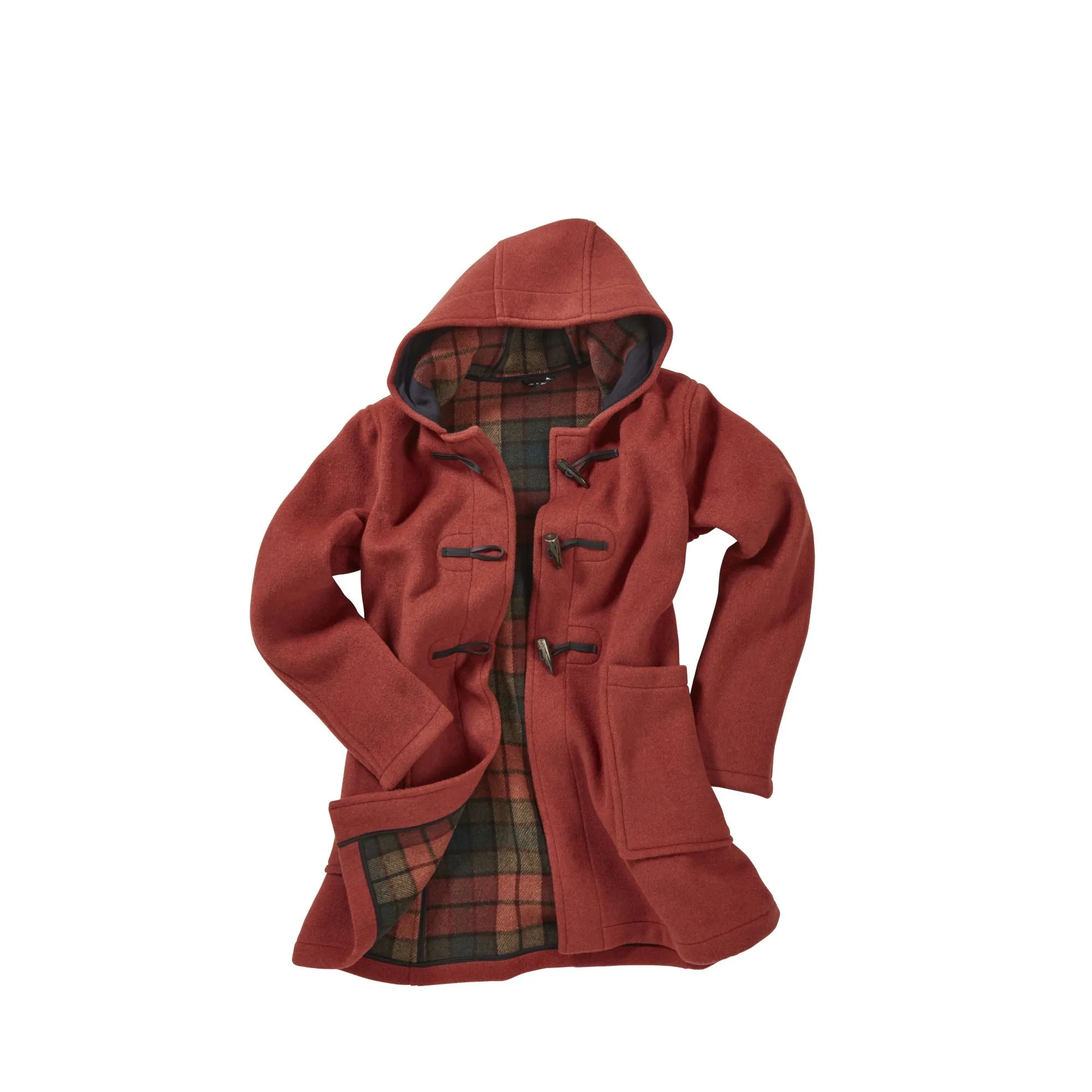 Women's Abberley Simple Fit Duffle Coat - Burnt Orange