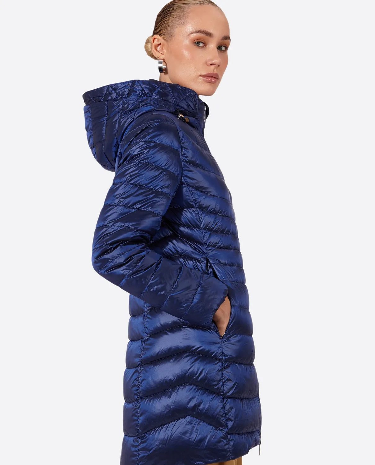 Women's down jacket CRIS Klein Blue