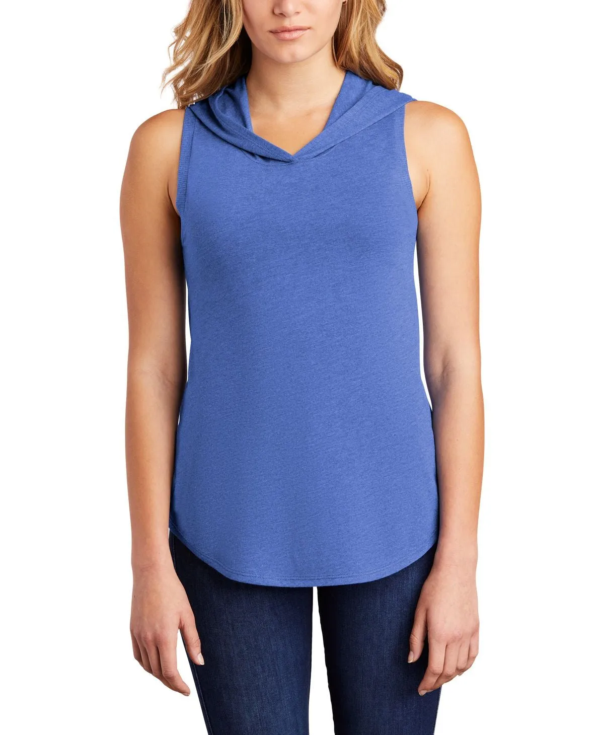 Women's Sleeveless Tri-Blend Lightweight Hoodie