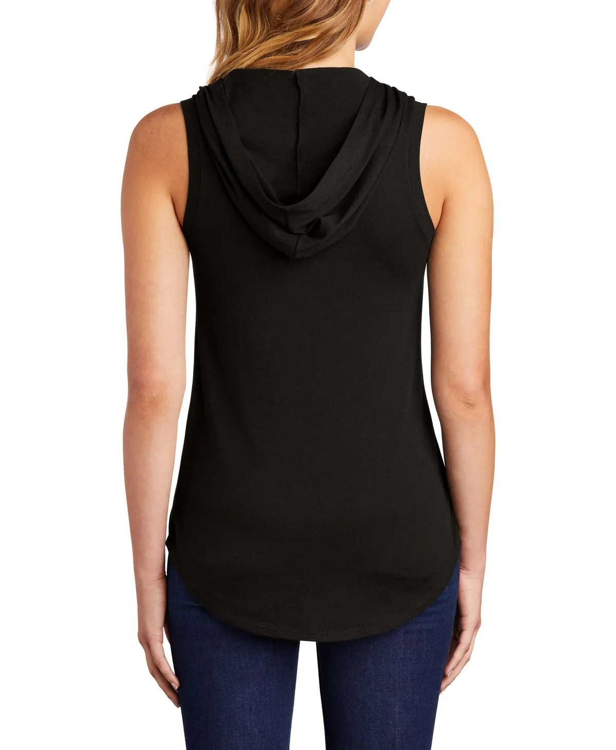 Women's Sleeveless Tri-Blend Lightweight Hoodie