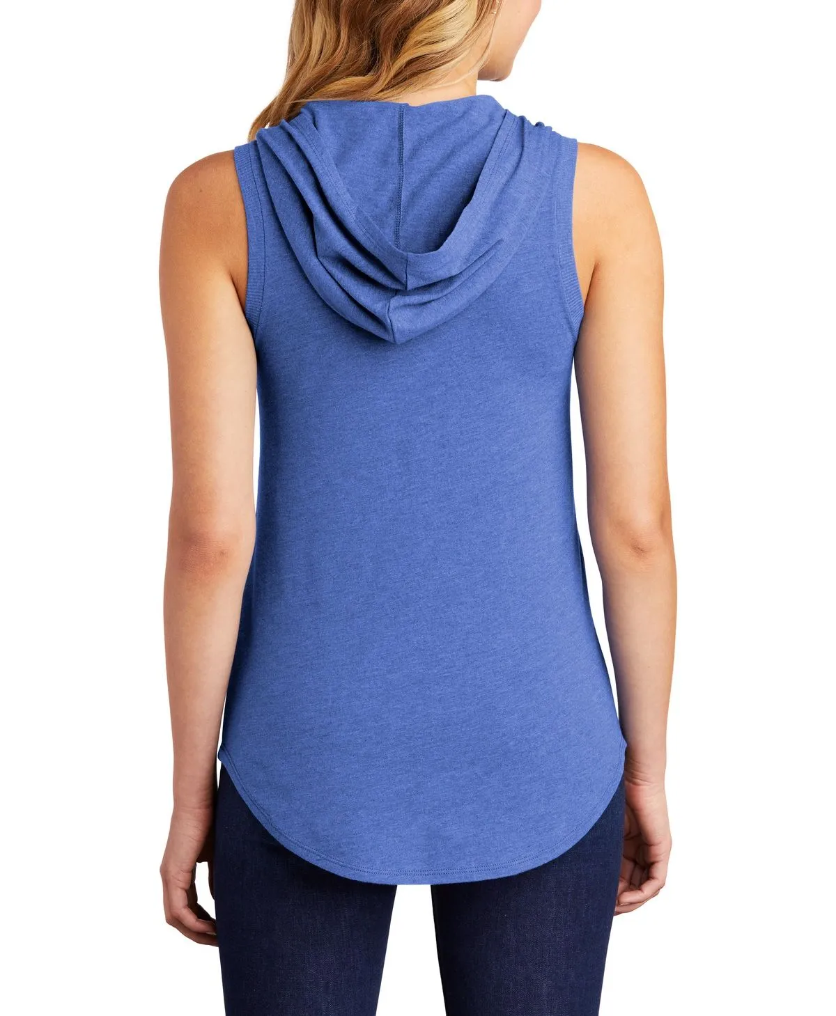 Women's Sleeveless Tri-Blend Lightweight Hoodie